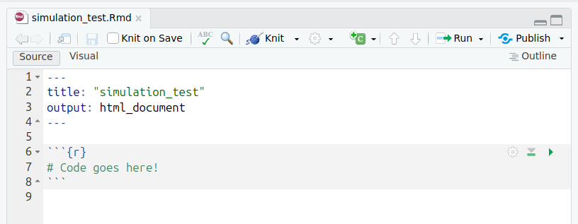 Screenshot of an R code cell.